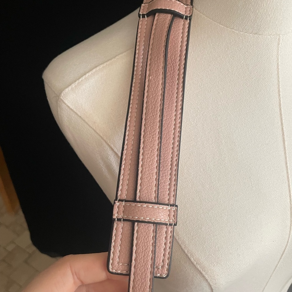 Love Moschino Pink Studded Crossbody Bag Vegan Leather Slight As Is - Picture 10 of 12